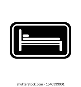 Bed Symbol Icon Vector Illustration
