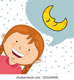 bed time design, vector illustration eps10 graphic 