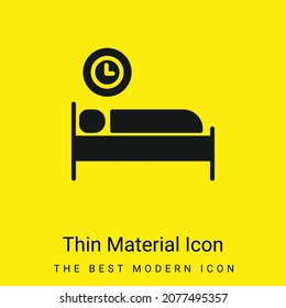 Bed Time minimal bright yellow material icon