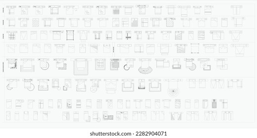 El archivo EPS de la vista de la cama proporciona una vista detallada de los arreglos de dormir disponibles. El archivo puede utilizarse para dimensiones de cama, posición en la habitación y proximidad a otros muebles. 