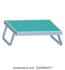 Bandeja de cama para ilustración de dibujos animados de Vector portátil aislado sobre un fondo blanco.