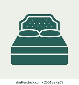 Cama de moda diseño de Ilustración vectorial útil hermoso colorido background.eps