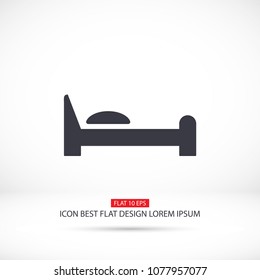 Bed  vector icon 