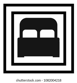 bed vector icon