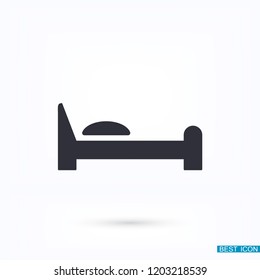 Bed  vector icon 