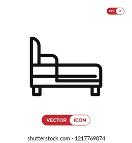 Bed vector icon