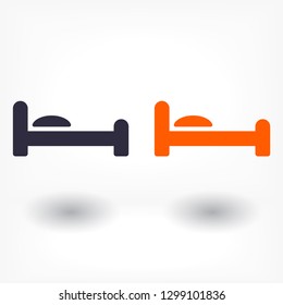Bed  vector icon 
