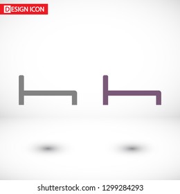 Bed Vector icon