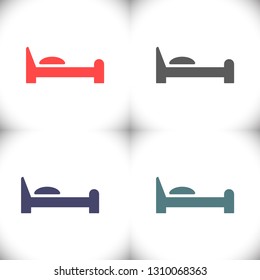 Bed  vector icon 