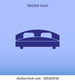 Bed vector icon