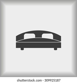 Bed vector icon