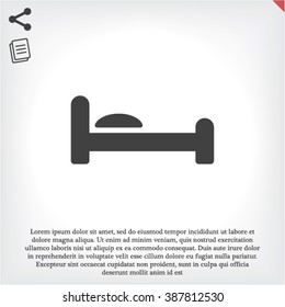 bed vector icon