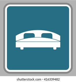 Bed vector icon
