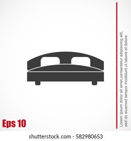 Bed vector icon