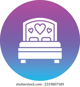 Bed vector icon. Can be used for printing, mobile and web applications.