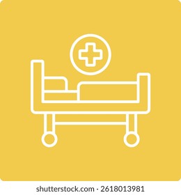Bed vector icon. Can be used for printing, mobile and web applications.