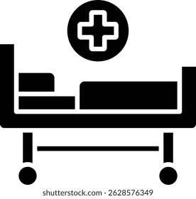 Bed vector icon. Can be used for printing, mobile and web applications.