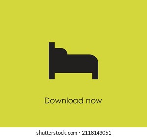 Bed vector icon. Editable stroke. Symbol in Line Art Style for Design, Presentation, Website or Apps Elements, Logo. Pixel vector graphics - Vector