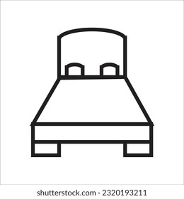 bed vector icon line new