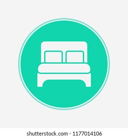 Bed vector icon sign symbol