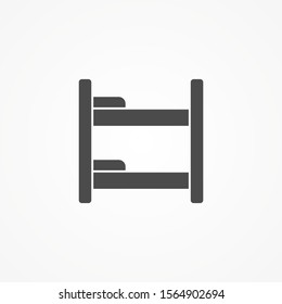 Bed vector icon sign symbol