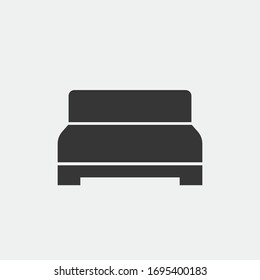 bed vector icon sleeping bed