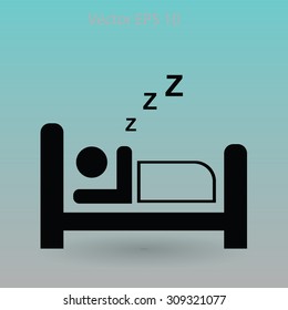 Bed vector illustration