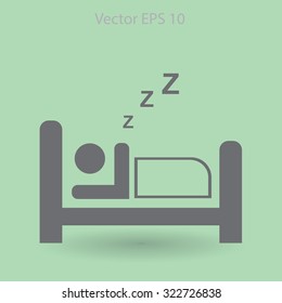 Bed vector illustration