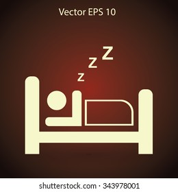 Bed vector illustration