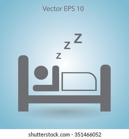Bed vector illustration