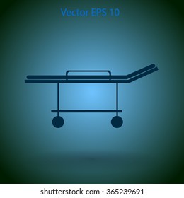 bed vector illustration