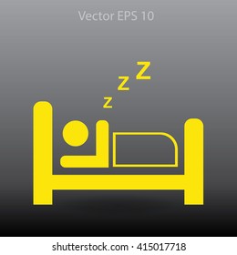 Bed vector illustration