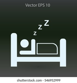 Bed vector illustration