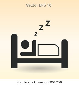 Bed vector illustration