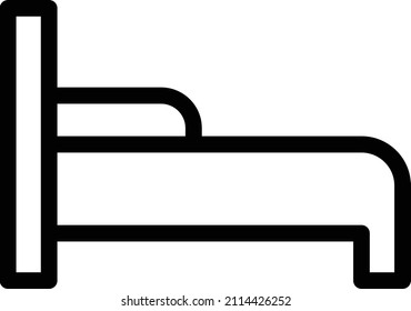 Bed Vector Illustration auf transparentem Hintergrund.Premium-Qualität symmbols.Stroke Vektorsymbol für Konzept und Grafikdesign.