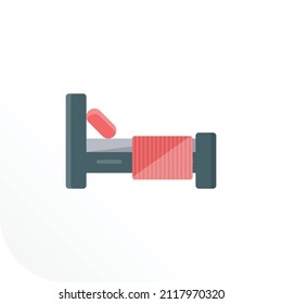 bed Vector illustration on a transparent background.Premium quality symmbols.Vector line flat icon for concept and graphic design.
