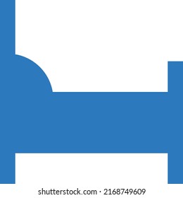 Bett-Vektorgrafik auf transparentem Hintergrund. Hochwertige Symbole. Glyphen Vektorsymbole für Konzept und Grafikdesign. 
