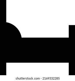 bed Vector illustration on a transparent background. Premium quality symmbols. Glyphs vector icons for concept and graphic design. 
