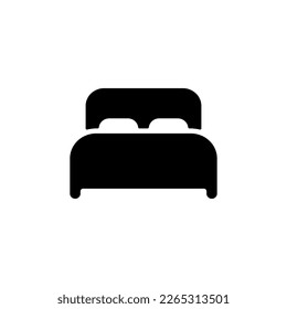 Vector de cama png aislado en fondo blanco