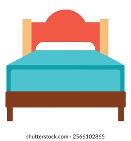 bed of a vector silhouette