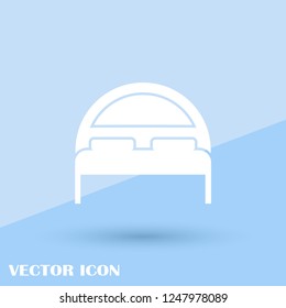 bed vector web icon