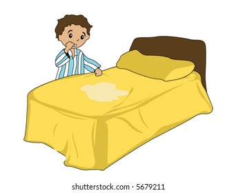 Bed Wetting  - Vector