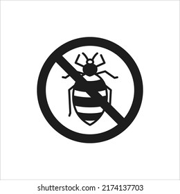 Bedbug glyph icon in vector. Logotype.
