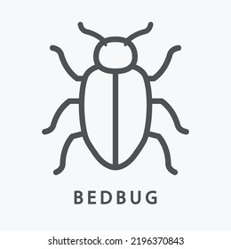 Bedbug Icon Design Vector Flat Modern Isolated Illustration