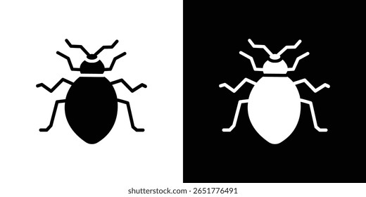 Ícone Bedbug de um vetor de estilo plano