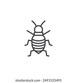 Bedbug icon symbol design collection