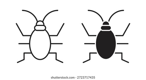 Icono de chinche. Símbolo, ilustración del logotipo. conjunto de iconos gráficos