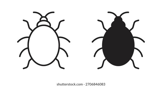 Símbolo de ícone Bedbug para designs de logotipo, web e app.
