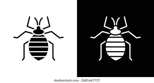 Bedbug icon Vector Silhouette for graphic and web design collection