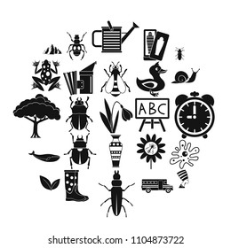 Bedbug icons set. Simple set of 25 bedbug vector icons for web isolated on white background